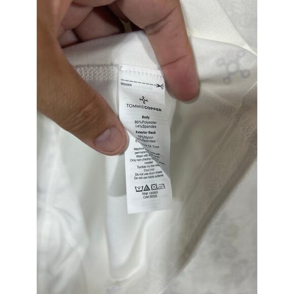 Tommie Copper Womens Short Sleeve Full Back Shirt White 2XL NEW Compression - Picture 5 of 9